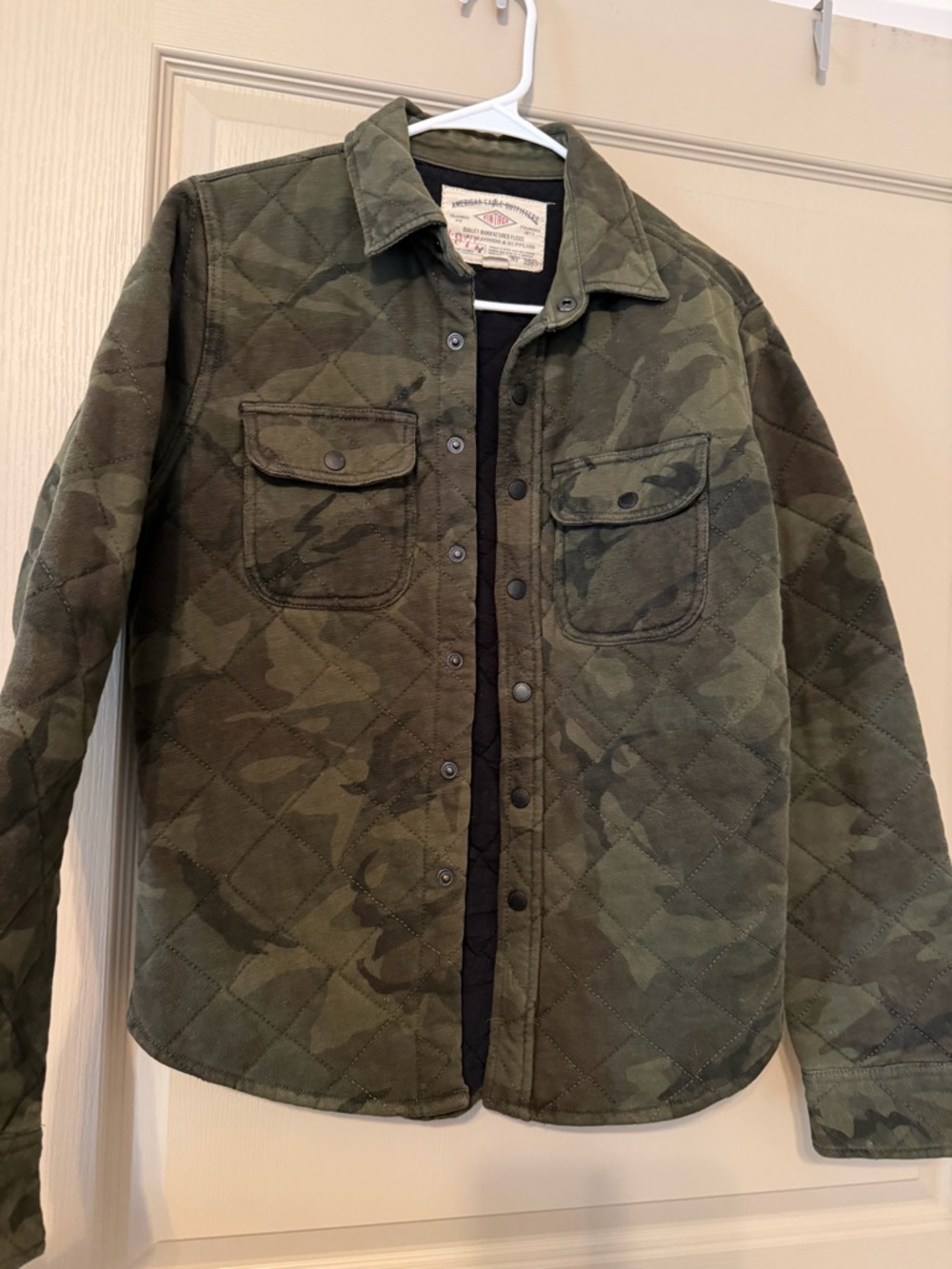 American Eagle Outfitters Quilted Camouflage Jacket